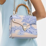 Midi Mayfair® Sky Blue Toile De Jouy Hand Embroidery