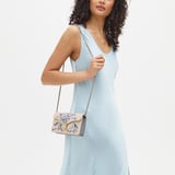 Mayfair®Clutch Sky Blue English Garden Hand Embroidery