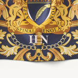 Silk Eye Mask Set Navy Signature Shield Pure Silk