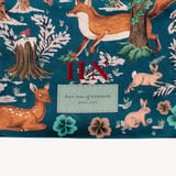 Silk Eye Mask Set Peacock Blue Woodland Pure Silk