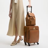 Hudson Small Backpack Tan Milled Pebble