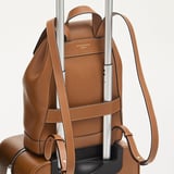 Hudson Small Backpack Tan Milled Pebble