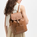 Hudson Small Backpack Tan Milled Pebble