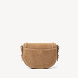 Small Stella Satchel Crossbody Camel Suede