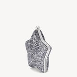 Star Clutch Silver Glitter