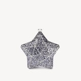 Star Clutch Silver Glitter