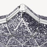 Star Clutch Silver Glitter