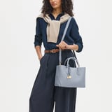 Midi London Tote Sky Blue Pebble