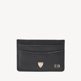 Slim Credit Card Holder Black Soft Saffiano