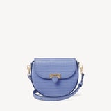 Portobello Crossbody Deep Shine Capri Blue Small Croc