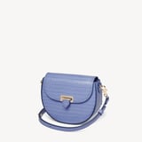 Portobello Crossbody Deep Shine Capri Blue Small Croc