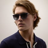 Helios Round Sunglasses Dark Blue Striation
