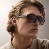 St Barts Aviator Sunglasses Black 