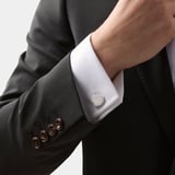 Personalised Hobnail Sterling Silver Cufflinks Sterling Silver 925