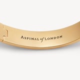 Ribbed Enamel Bangle English Rose Enamel & 18ct Gold Plated