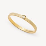 Mayfair Chain Enamel Bangle Ivory Enamel & 18ct Gold Plated
