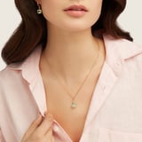 Duo Gemstone Charm Hoop Earrings Green Amethyst & Citrine