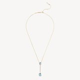 Diamond Straight Drop Necklace 0.17ct Diamond