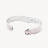 Butterfly Enamel Bangle English Rose Enamel & Palladium Silver Plated