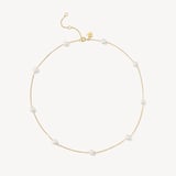 Pearl Station Short Necklace Freshwater Pearl