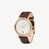 Mount Street Watch Yellow Gold PVD - Deep Shine Chestnut Croc