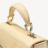 Mini Mayfair® with Silk Neck Scarf Deep Shine Buttermilk Small Croc