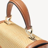 Midi Mayfair® Natural Raffia & Smooth Tan