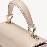 Midi Mayfair® Soft Taupe Patent Croc