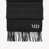Pure Cashmere Scarf Black Cashmere