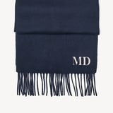 Pure Cashmere Scarf Navy Cashmere