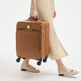 Connaught Cabin Case Tan Saffiano with Gold Hardware