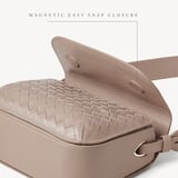 Ella Crossbody Moleskin Woven Leather
