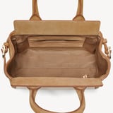 Savannah Mini Ivory Raffia & Cappuccino Suede