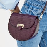 Portobello Crossbody Deep Shine Fig Small Croc