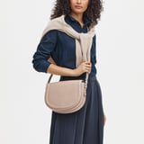 Stella Satchel Crossbody Soft Taupe Pebble
