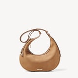 Soho Small Crescent Cappuccino Suede