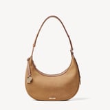 Soho Small Crescent Cappuccino Suede