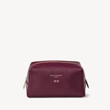 London Makeup Bag Burgundy Pebble