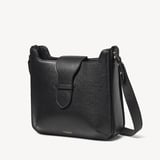 Ella Hobo Black Pebble with Silver Lining