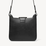 Ella Hobo Black Pebble with Silver Lining