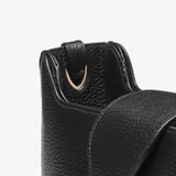 Ella Hobo Black Pebble with Silver Lining