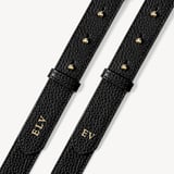 Ella Hobo Black Pebble with Silver Lining