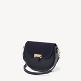 Portobello Crossbody Navy Suede & Smooth Navy