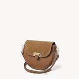 Portobello Crossbody Camel Suede & Smooth Camel