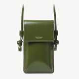Ella Crossbody Phone Pouch Smooth Moss Green