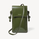 Ella Crossbody Phone Pouch Smooth Moss Green