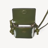 Ella Crossbody Phone Pouch Smooth Moss Green