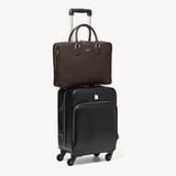 Mount Street Laptop Briefcase Chocolate Pebble