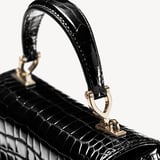 Midi Mayfair® Black Patent Croc