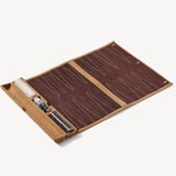 Travel Backgammon Set Cappuccino Suede